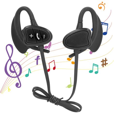 LAE-802 Bluetooth 5.4 Unterwasser-Kopfhörer mit 32 GB Speicher, IPX8 wasserdicht für Schwimmen, Laufen, Surfen und Yoga – Schwarz (1/5)