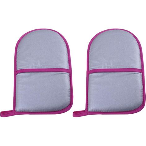 2 de Repassage Vapeur Anti-Brûlure, en Coton, Résistants Chaleur, Lot de 2, pour Défroisseur, Protection des Mains, 16 X 26 CM (1/5)