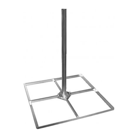 Support Pour Antenne Parabole Balcon Toit Terrasse - Avec Entretoises De Support 4x50, Pied Support De Toit Plat
