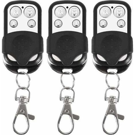 Set mit 3 Universalfernbedienungen für automatische Türen, 315 MHz Frequenz, fester Code, 4 Tasten, für bis zu 4 Türen. (1/4)