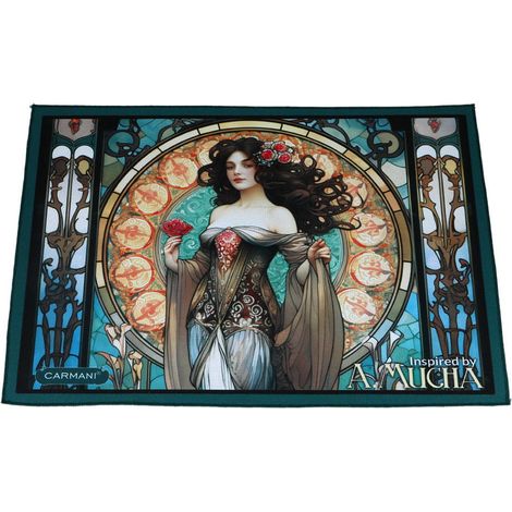 Carmani, tovaglietta in plastica - alfons mucha