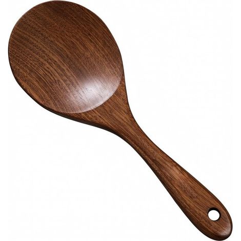 Antihaftbeschichteter Reislöffel aus Holz (1/5)