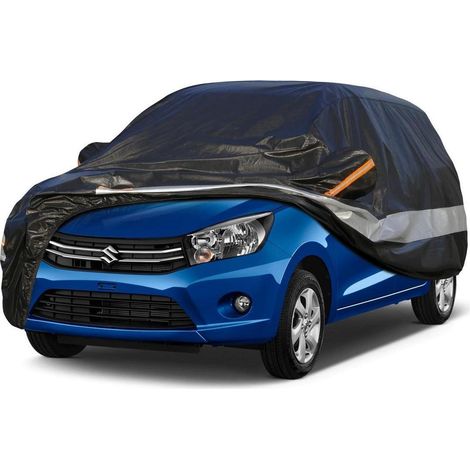 Bâche auto 10 couches imperméable respirante pour Suzuki Celerio 2014-2023 noire (1/5)