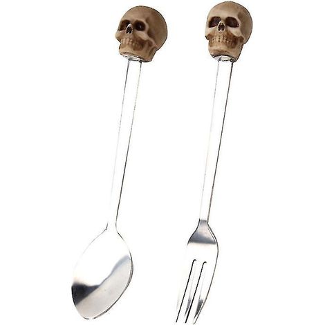 2 couverts en acier inoxydable