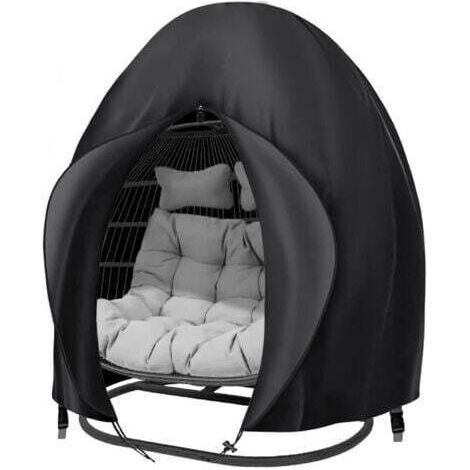 Housse Oeuf Suspendu Extérieur 200230 Deux Personnes Fauteuil Suspendu Couverture Imperméable Protection pour œufs Chaise pour Mobilier Balancelles de Jardin (1/4)