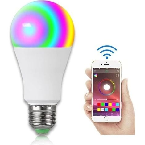 Ampoules LED 15W Smart LED Ampoule E27 RGBW Bluetooth 85-265V 20 Couleurs magiques Modes Musique Fonction de contrôle for Home Hôtel Bar (1/5)