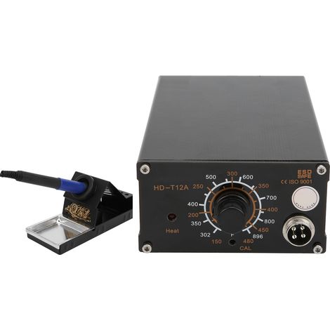 Station de soudage en alliage d'aluminium T12A, outil de soudage intelligent pour l'électronique, AC90–260 V, prise UE (1/5)