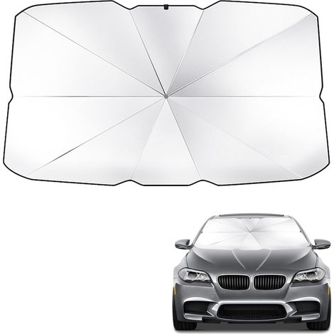 Pare Soleil Voiture Pare Brise Avant,Parapluie Pares Soleil Voiture,Pares-Brise de Voiture,pour la Plupart des Voitures,140 80cm (1/5)