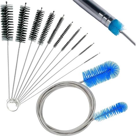 Brosse de Nettoyage pour Aquarium,11pcs Tuyau Brosses de Nettoyage,Brosse Goupillon Nettoyage Tube,Brosse pour Tuyau d'eau filtrante Aquarium pour Aquarium Cuisine Maison (1/5)