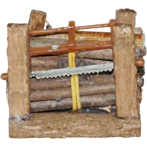 Catasta Legnetti e Fascine - Decorazione Presepe - 6x6 cm (1/5)