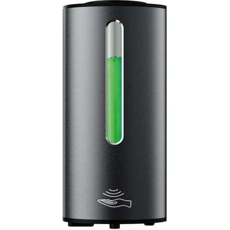 Commercial Automatic Liquid Soap Dispenser Wall Mounted Matte Black Large Capacity 380ML (1/5)