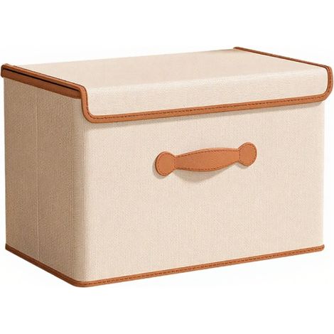 Boîtes de rangement grande capacité pour vêtements, organisateurs de placard avec couvercle Conteneurs de rangement pliables en (1/5)