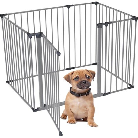 Bettacare Pet Pen, 72cm x 105cm, Grey, 70cm High, Dog Pen for Pets and Puppies, Dog Playpen suitable for Indoor and Outdoor use