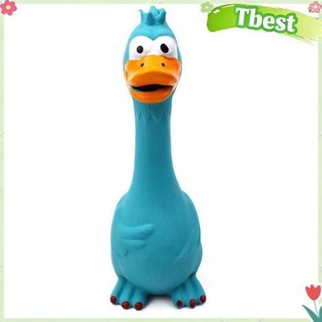 Tbest Jouet de poulet hurlant pour chien Jouet Interactif En Forme De Poulet Qui Crie Et Qui Résiste Aux animalerie jouet Bleue (1/5)
