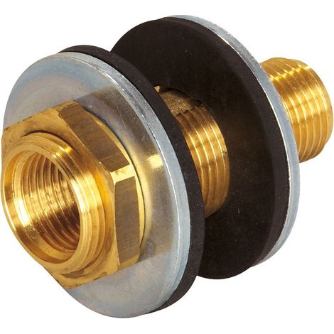 Flamco Rosone a muro AG, L=110mm,G3/4AGxG1/2IG spessore parete 5-75mm, protezione antitorsione, SW24, M1391958