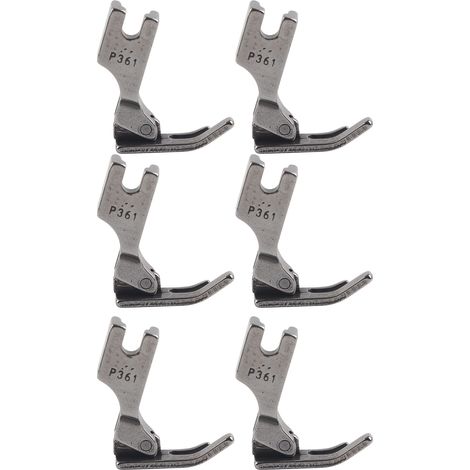 6Pcs Zipper Presser Foot Stainless Steel Universal Industrial Sewing Machines Accessories (1/5)
