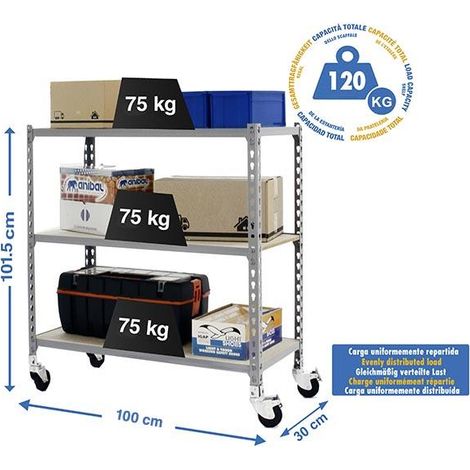 Simonrack Maderclick Mobile Plus 3 300 Grau robust