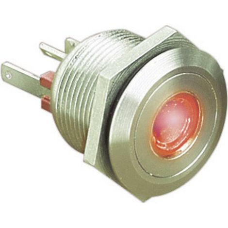 Bulgin MPI001/28/RD MPI001/28/RD Bouton-poussoir antivandalisme 24 V/DC 0.05 A 1 x Off/(On) à rappel rouge (Ø x L) 22 m (1/3)