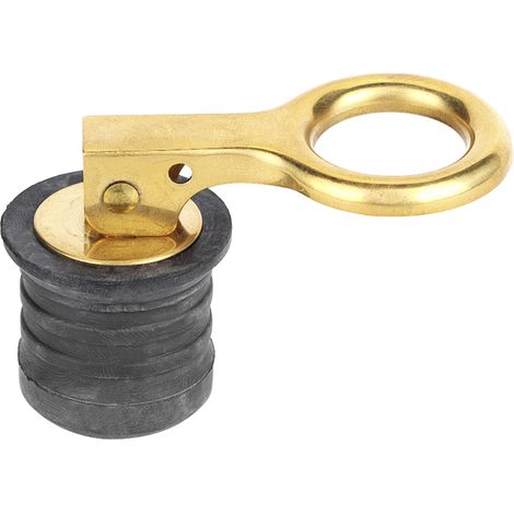 Bouchon vidange bateau laiton caoutchouc à serrage rapide étanche accessoire nautique pour trous 1-1/4 pouce (1/5)