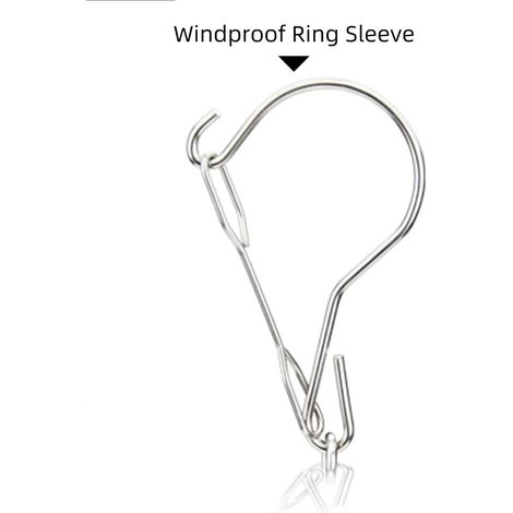 Cintres Peu encombrants avec 20 Clips pour Chaussettes, sous-vêtements, vêtements de bébé, Acier Inoxydable 304 (1/4)