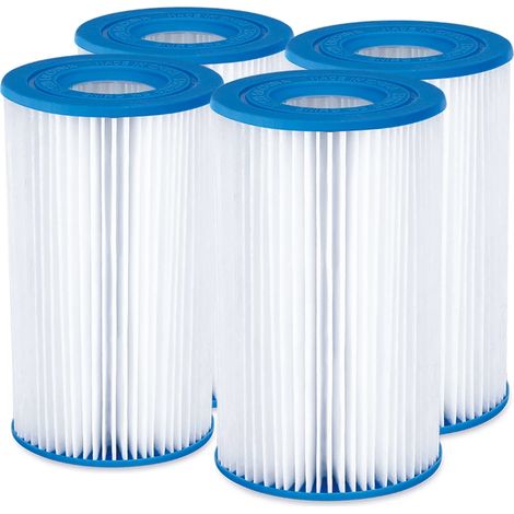 Paquete de 4 cartuchos de filtro Summer Waves P57100204 para piscinas y spas, mantenimiento eficaz del agua, filtración óptima y duradera. (1/5)
