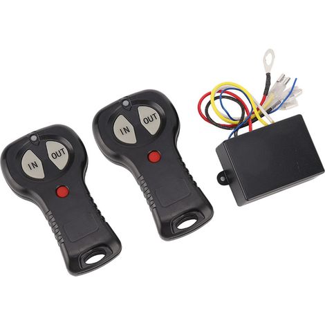 Kit de télécommande sans fil universelle 12 V pour treuil de voiture ou camion (1 paire) (1/5)