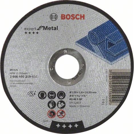 2608600219 - Mola da taglio diritta Expert for Metal AS 46 S BF, 125 mm, 1,6 mm