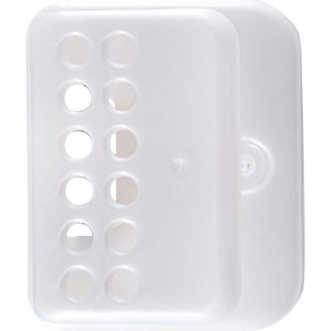 Porte-éponge avec ventouse pour évier, plastique résistant, rangement drainé outils nettoyage. (1/5)