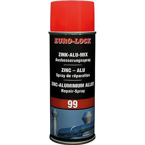 Spray de reparation mixte pour zinc/alu, spray de 400 ml, resistant à une temperature jusqu'à +500°C
