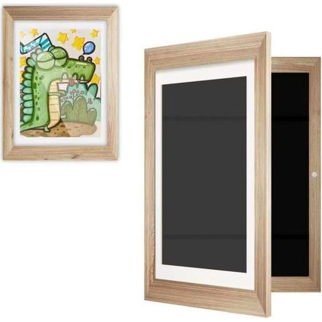 (1pc) Kids Art Frame, Front Opening Kids Art Frame, Replaceable A4 Kids Photo Frame, Art Display Storage Frame, Suitable for Kids Painting Making, Kids Projects