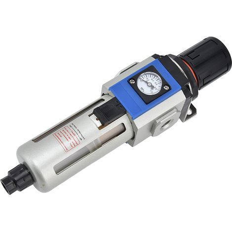 Luftkompressor-Durchflussfilter, Druckregler, Wasser-/Ölabscheider mit Manometer GFR300-10 (1/5)