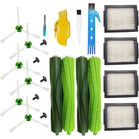 Pièces de Rechange pour iRobot Roomba i7 i7+/i7 Plus E5 E6 E7 Series Brosses Roomba Série I & E Kits de Remplacement (1/4)