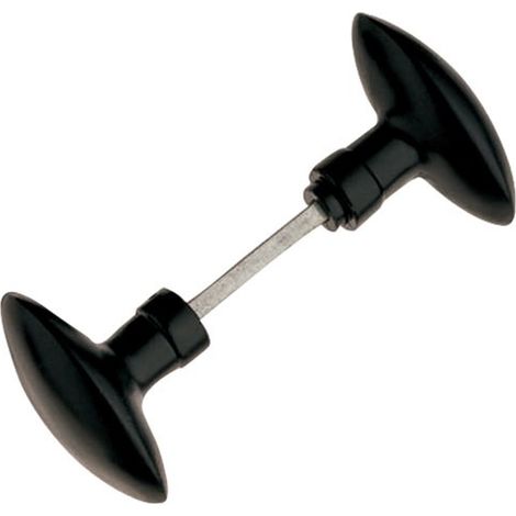 Doppelter Olivenknopf aus schwarzem Aluminium – Alpertec