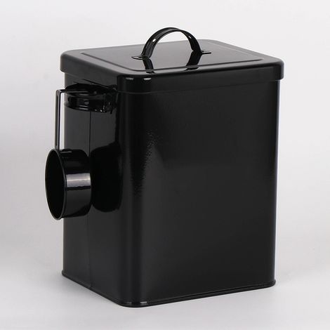 Boîte métallique de stockage pour lessive, coffret de rangement robuste en acier (1/4)