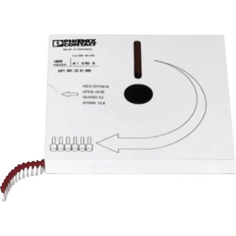 Embout simple d'extrémité de câble Phoenix Contact AI 2,5 - 8 GY-B 3201550 2.5 mm² x 8 mm partiellement isolé gris 500 (1/2)
