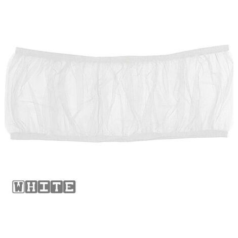 Jupe en maille pour cage à oiseaux pour animaux de compagnie, filet en nylon pour attrape-graines, blanc, L (1/5)