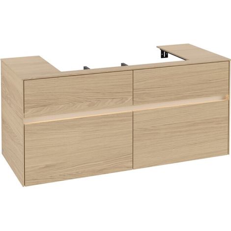 VB WTUS Collaro C087B0 1200x548x500mm avec 4 tiroirs WT en chêne nordique (1/2)