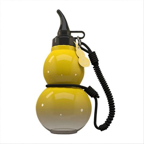 Retro-Wasserflasche im chinesischen Stil, 800 ml, kürbisförmige Wasserflasche, tragbarer Getränkebehälter, klassisches Modell, 800 ml Fassungsvermögen, Reise- und Sportaccessoire, traditionelles Desig (1/5)
