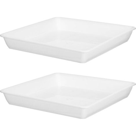 Pflanztopf Untersetzer 33cm Quadratisch 2 Stück aus