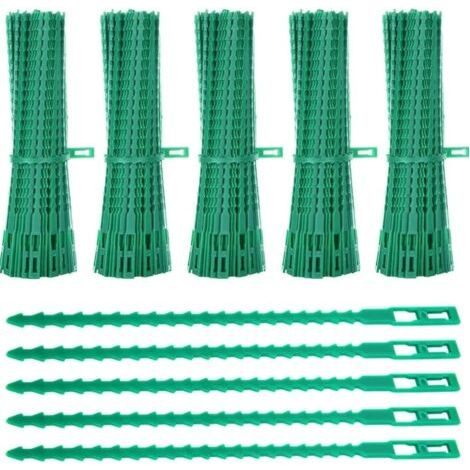 Lot de 600 Attaches de Plantes, 23CM Attaches de Jardin Réglable Liens de Serrage en Plastique pour Jardin Flexible, Attache Tomates de Câble de Jardin pour Aider à Soutenir Les Plantes