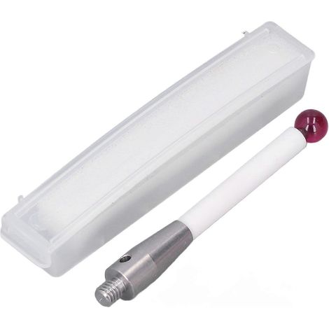 Palpeur CMM à bille de 6 mm en acier inoxydable et tige en céramique avec filetage M4 (1/5)
