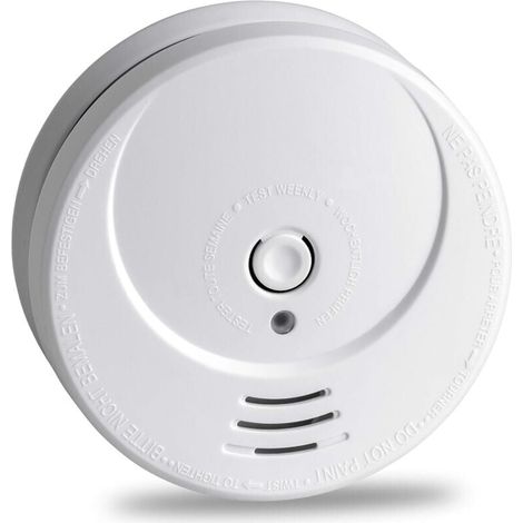 Détecteur de Fumée GS506G - Photoélectrique - Pile au Lithium - Longue durée 10 années - Alarme Incendie (1/4)