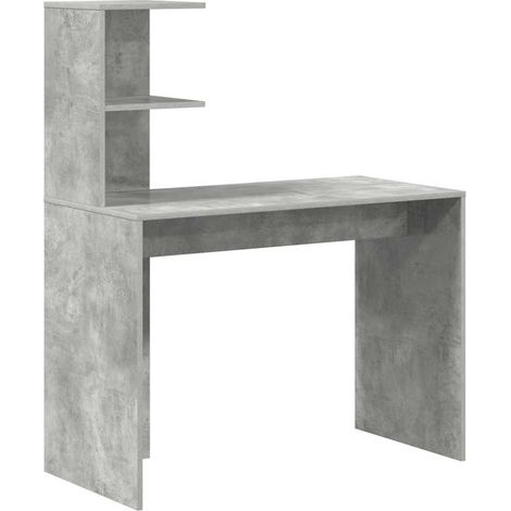 Maison Exclusive - Scrivania Grigio cemento 102 x 50 x 124 cm Legno multistrato