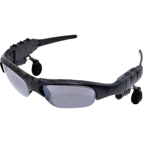 Bluetooth-Brille & -Kopfhörer 4.1 In-Ear-Stereo-Brille zum Musikhören, kabellose polarisierte Sport-Sonnenbrille RC – Braun + Ledertasche + Farbbox + Schraubendreher (1/3)