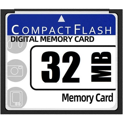 Carte mémoire Compact Flash de 32 Mo, compatible avec les appareils photo, l'affichage numérique, les ordinateurs industriels, etc. (1/5)