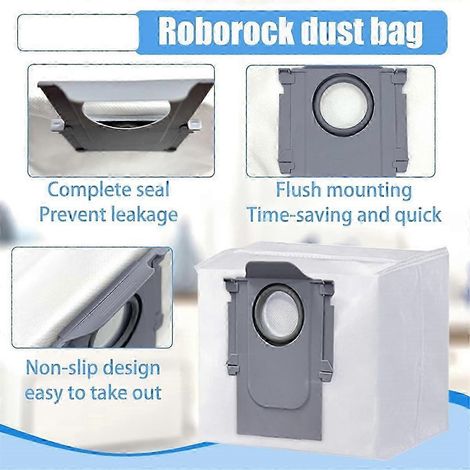 Lot de 16 sacs à poussière jetables pour aspirateur robot Q5, Q5+, Max, Max+, S7, MaxV Ultra, S8+, S8 Pro, Ultra (édition 0923)