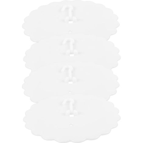 Lot de 4 crochets adhésifs pour rideaux lit, fixation baldaquin (1/5)