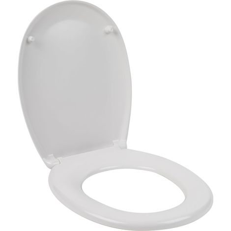 AntiBac Abattant WC, Siège et Couvercle de Toilette en Duroplastique, Traité avec Protection Antibactérienne, Fermeture en Douceur, Pour Plupart des Toilettes de Taille Standard (1/5)