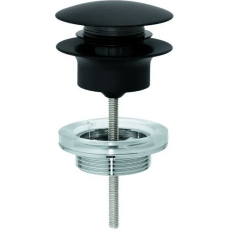 Grohe Ablaufgarnitur für Waschtische 29510 mit Druckstopfen phantom black (1/2)