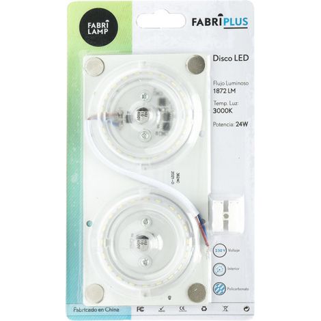 Scheibe led 24w 3000k quadratische Platte weiß 8x16x1 cm 1872lm magnetisch
